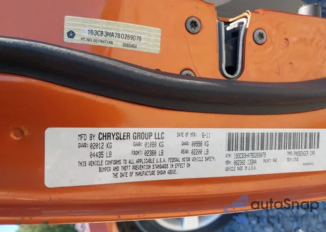 2011 Dodge Caliber Mainstreet from USA, damaged, VIN 1B3CB3HA7BD269079